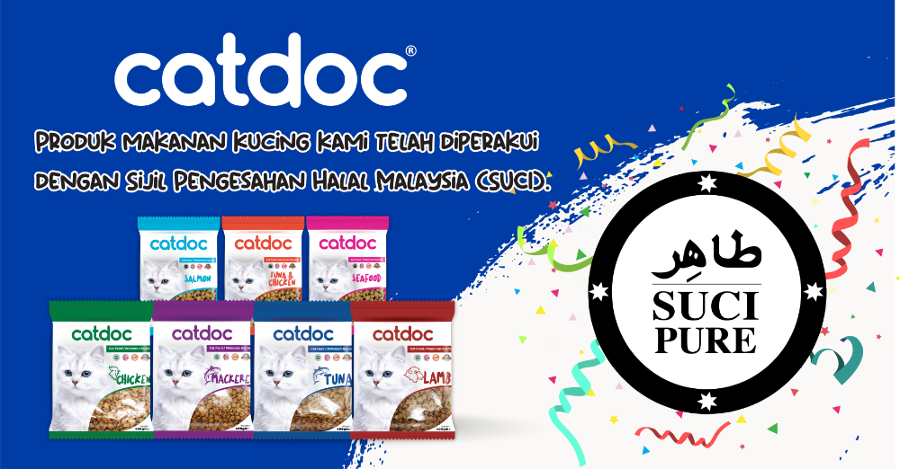 Catdoc - MAKANAN KUCING DISAHKAN DENGAN SIJIL PENGESAHAN HALAL MALAYSIA (SUCI)