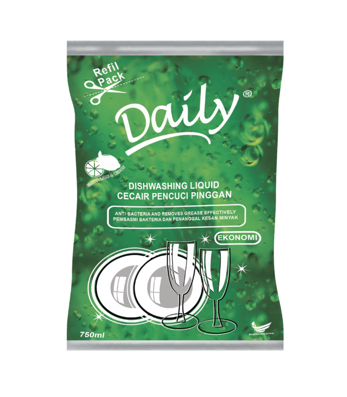 Daily Dishwashing Liquid Refill Pack 750ml