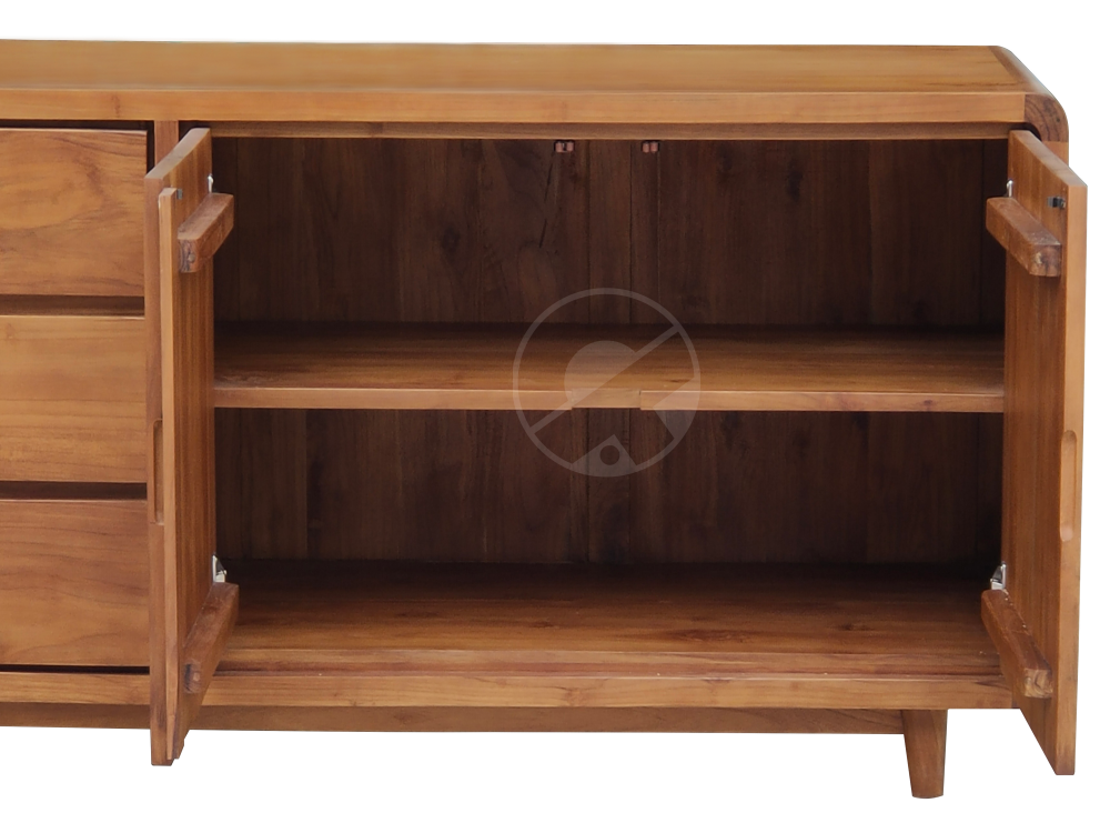 3 Drawers + 2 Doors + 1 Shelf TV Cabinet