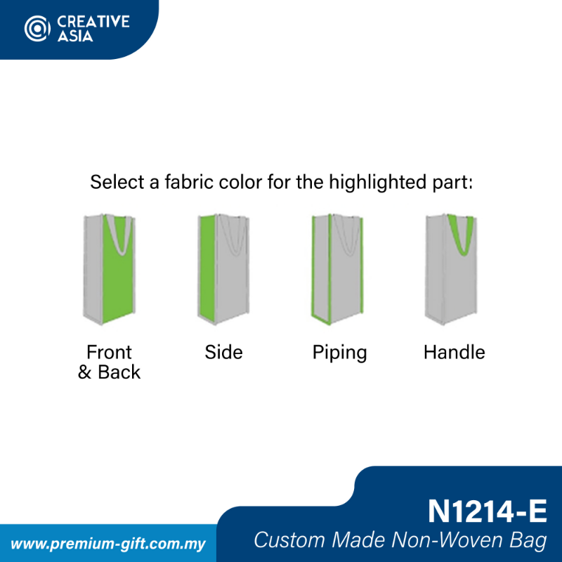 (90GSM) Custom Made Non-Woven Bag 10cm(W) x 32cm(H) N1214-E	