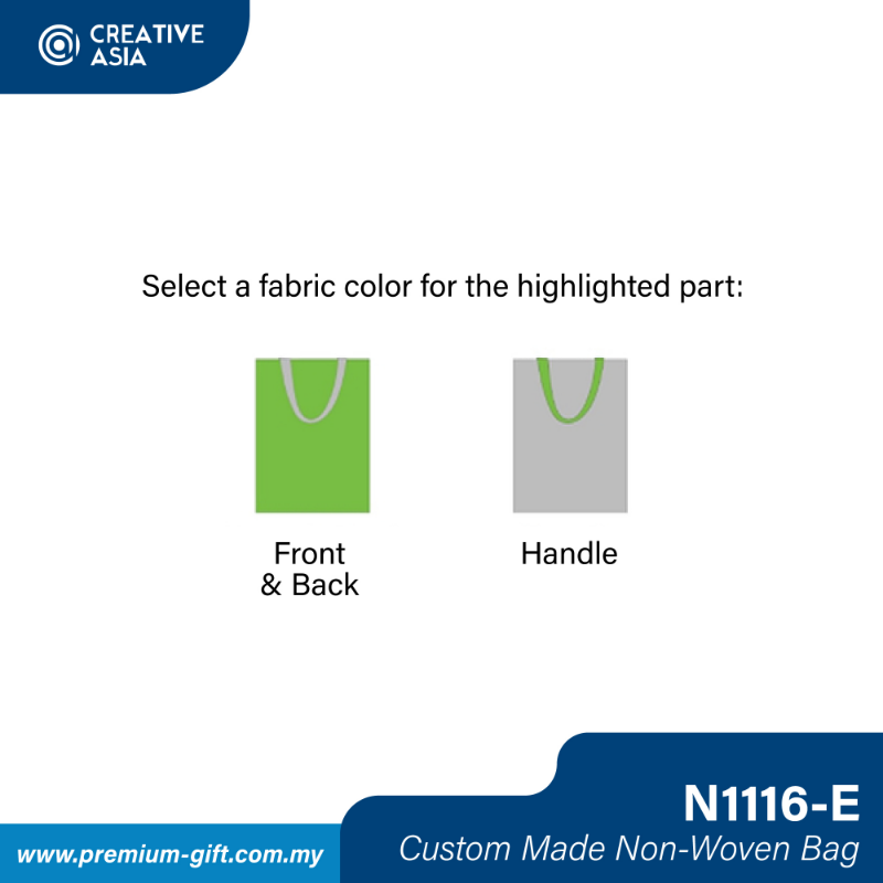 (90GSM) Custom Made Non-Woven Bag 35cm(W) x 40cm(H) N1116-E	