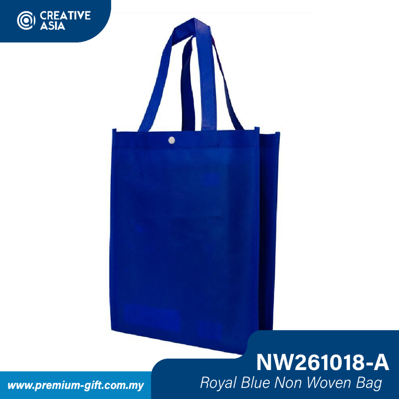 90GSM Royal Blue Non Woven Bag 27.9cm(W) x 35.6cm(H) NW261018-A