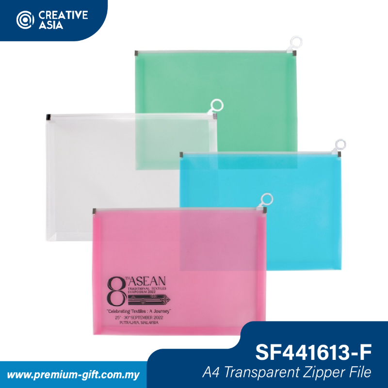 A4 Transparent Zipper File SF441613-F