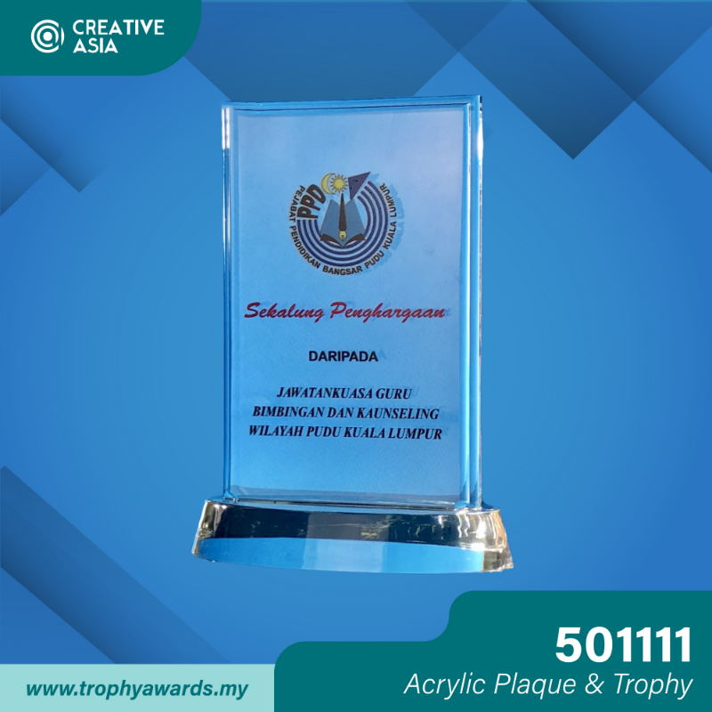 Acrylic Plaque & Trophy (501111), Selangor, Malaysia - Creative Asia ...