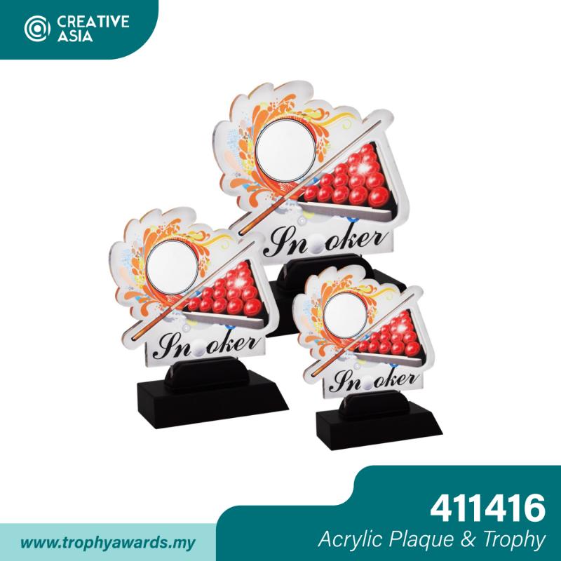 Acrylic Snooker Plaque & Trophy (511210)