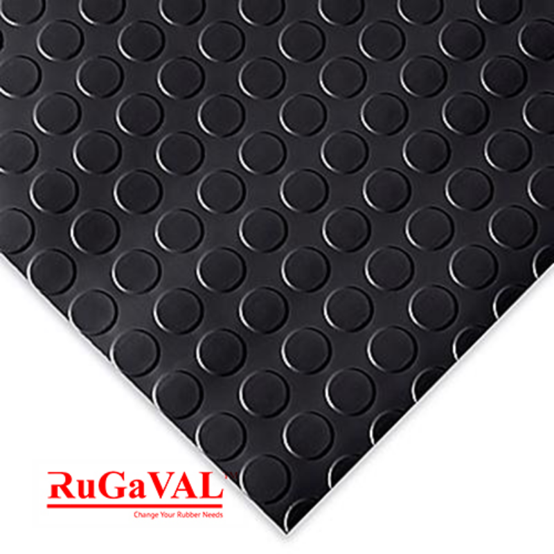 Best non-slip rubber mat for wet areas | Heavy-duty studded rubber mat for industrial use | Durable rubber mat for gym floors | Water-resistant rubber flooring for commercial spaces 