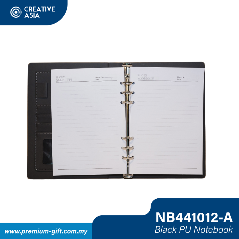 Black PU Notebook NB441012-A