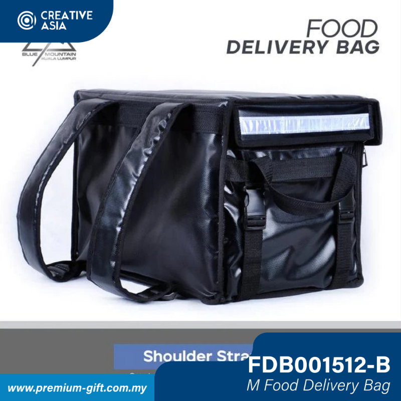 Black/Red Food Delivery Bag 45cm(W) x 34cm(H) FDB001512BK-B
