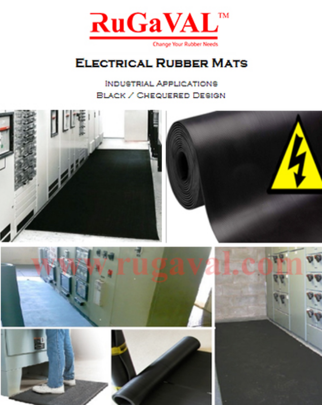 Class 1 Electrical Insulation Mat | Electrical Rubber Insulation Mat | Corrugated Surface | Electrical Rubber Mat | EC 61111 ASTM D178 Standard