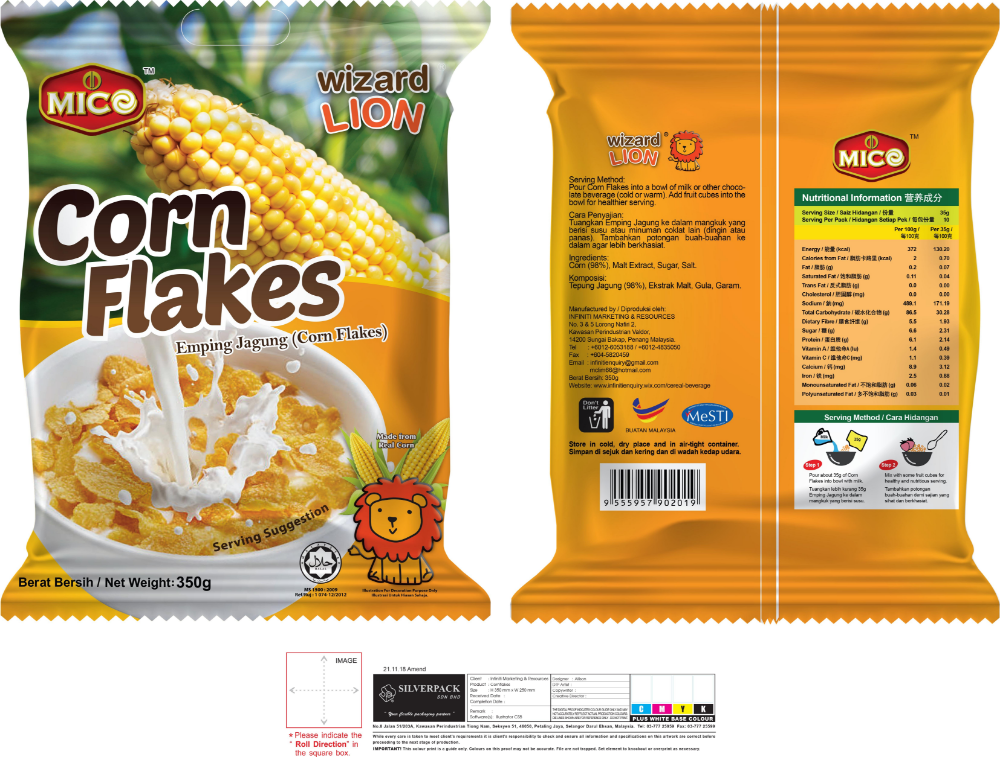 Corn Flakes 350g Pouch Pack
