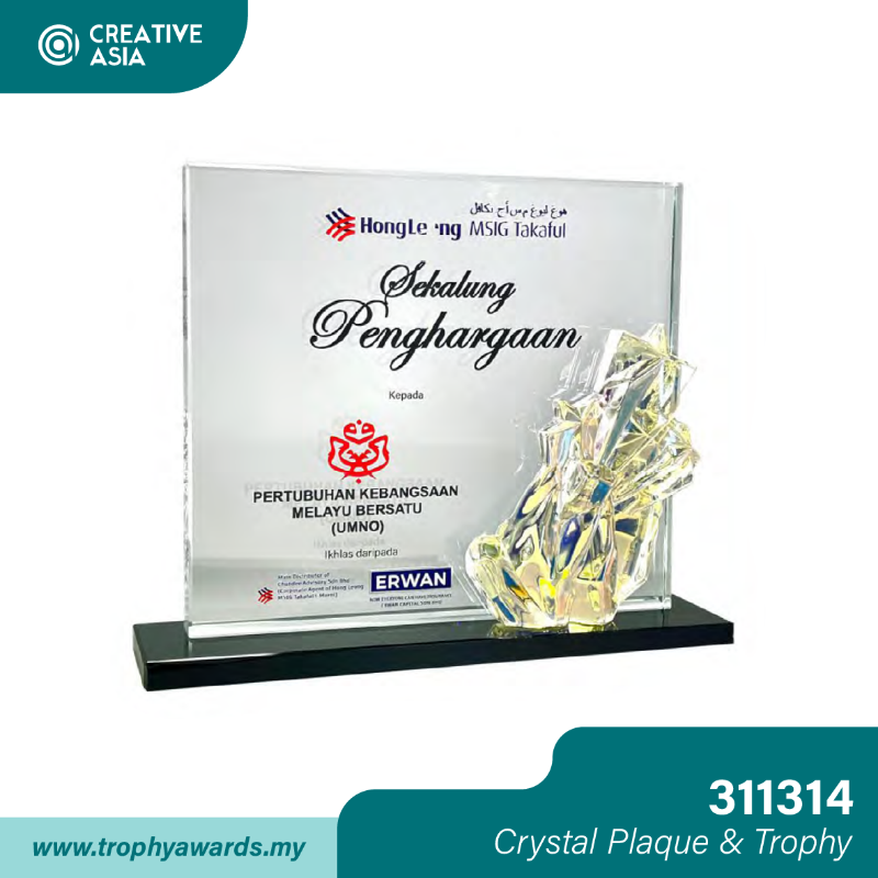 Crystal Plaque & Trophy (311314)