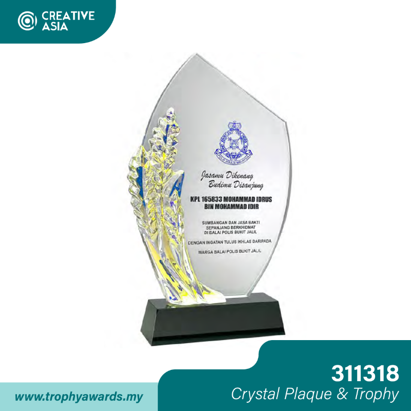 Crystal Plaque & Trophy (311318)