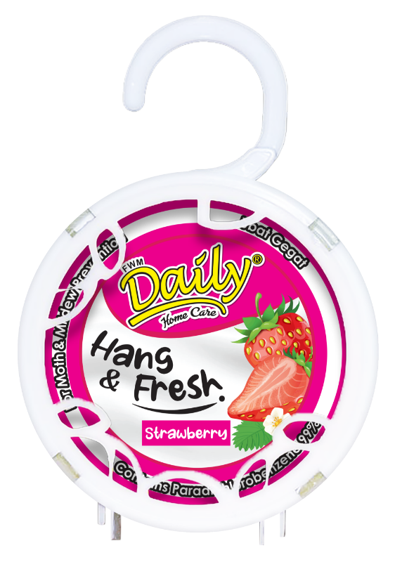 Daily Moth Repellent 120gm - Strawberry (Toilet Cupboard Wardrobe Urine  Smells Moth Balls), DAILY, Negeri Sembilan, Malaysia - Ricardo Marketing