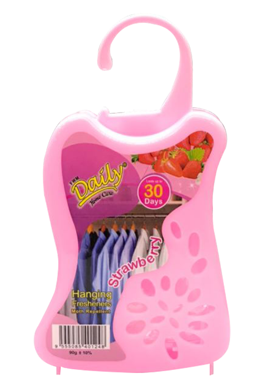 Daily Hanging Freshener 90gm - Strawberry (Mothballs, Repellent)