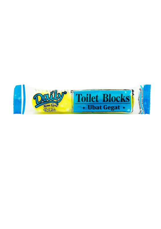 Daily Toilet Block 5s - Yellow (Toilet Cupboard Wardrobe Urine Smells Mothballs)