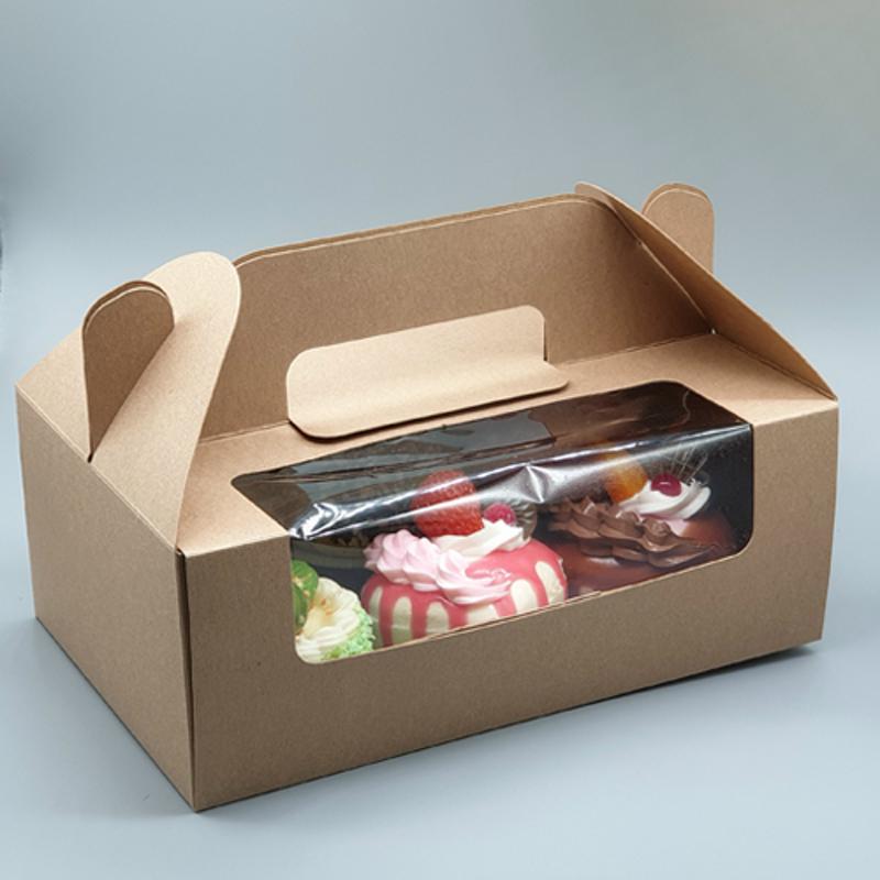 Disposable Paper Cake Box (Kraft)