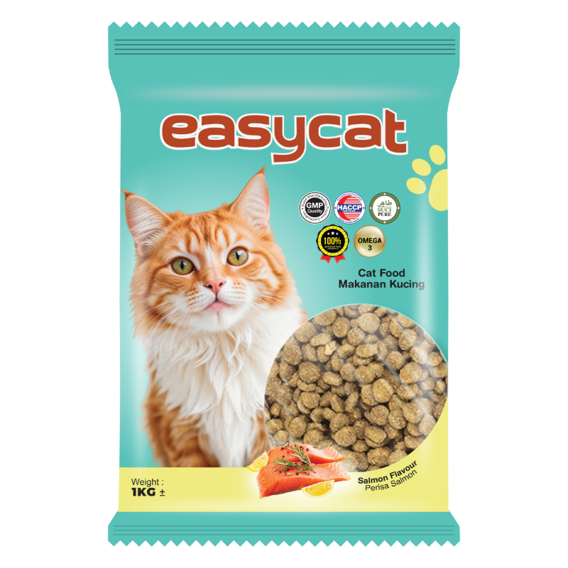 Easycat Dry Cat Food 1kg - Salmon