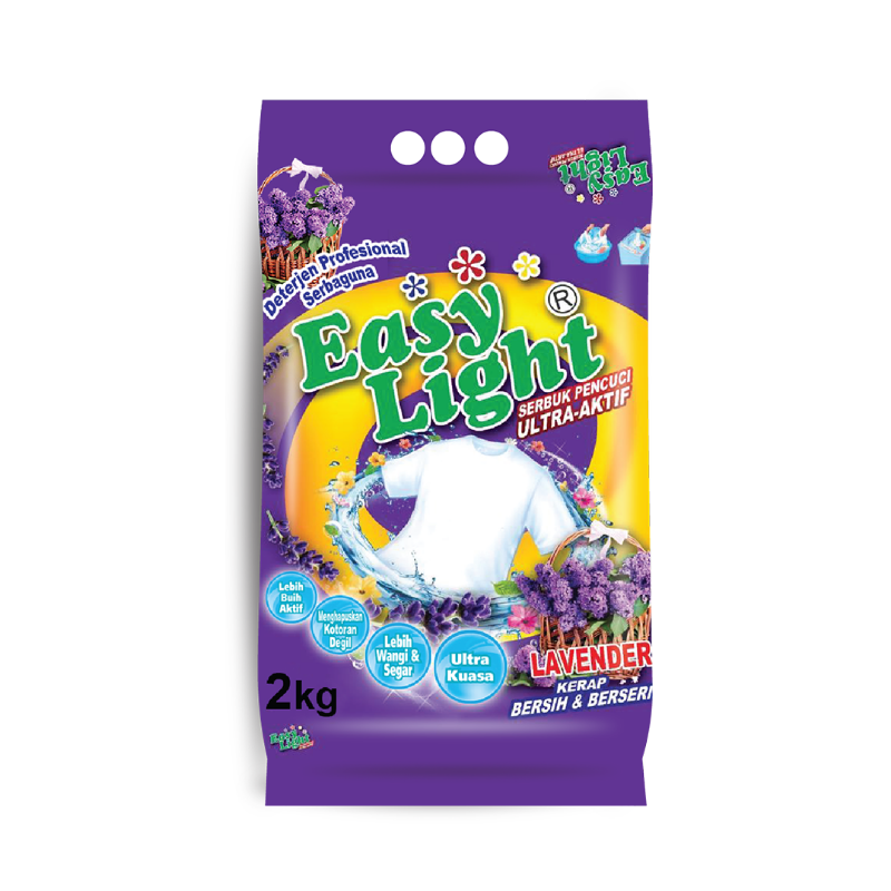 Easylight Detergent Powder 2kg - Lavender