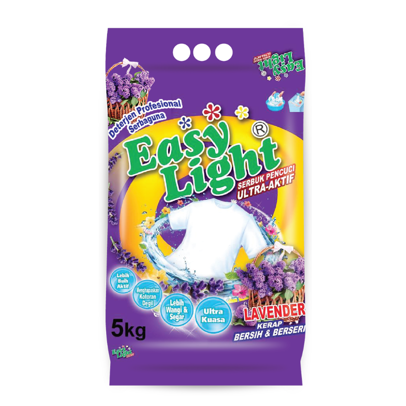 Easylight Detergent Powder 5kg - Lavender