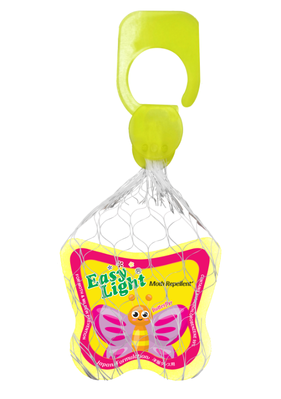 Easylight Moth Repellent 120gm - Butterfly Yellow (Mothballs / Ubat Gegat)