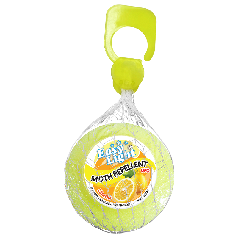 Easylight Moth Repellent 120gm - UFO Lemon (Mothballs / Ubat Gegat)
