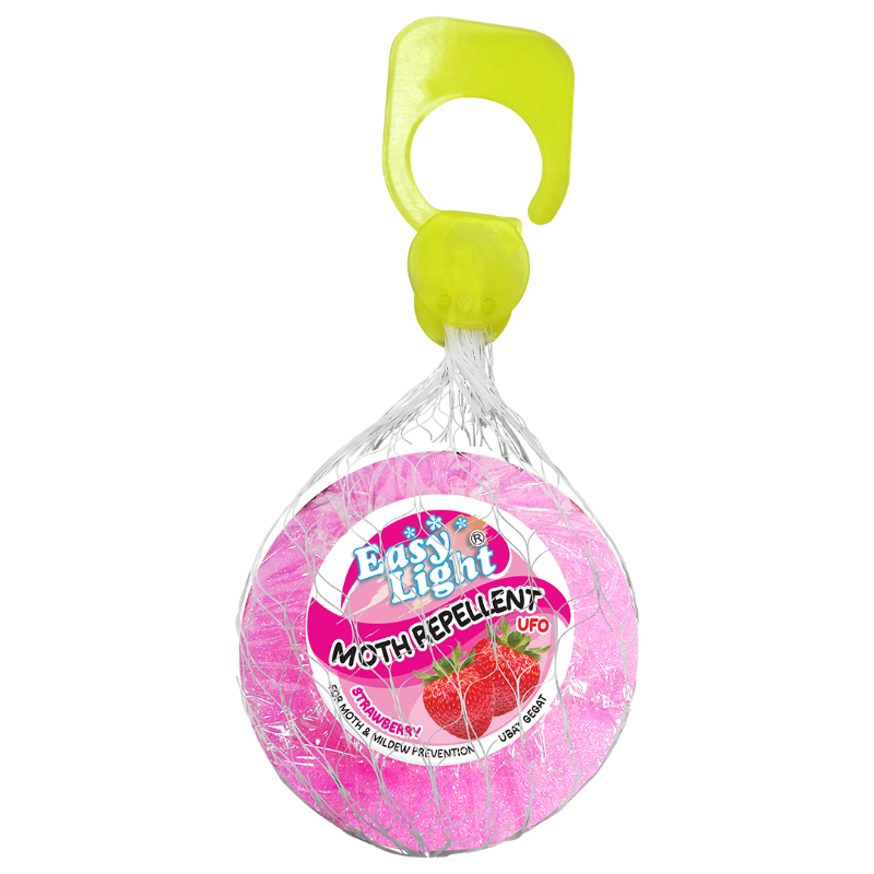 Easylight Moth Repellent 120gm - UFO Strawberry (Mothballs / Ubat Gegat)