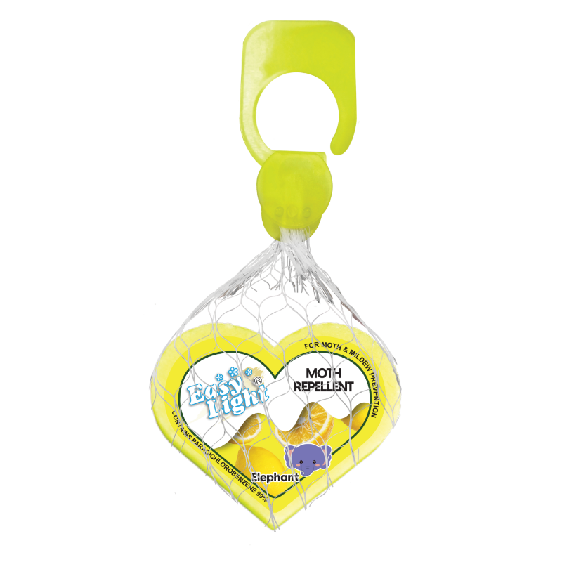 Easylight Moth Repellent 90gm - Elephant Yellow (Mothballs / Ubat Gegat)
