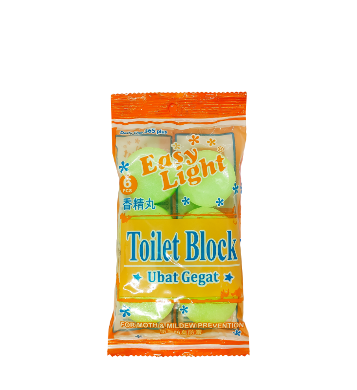 Easylight Toilet Block 6pcs - Green (Mothballs / Ubat Gegat)