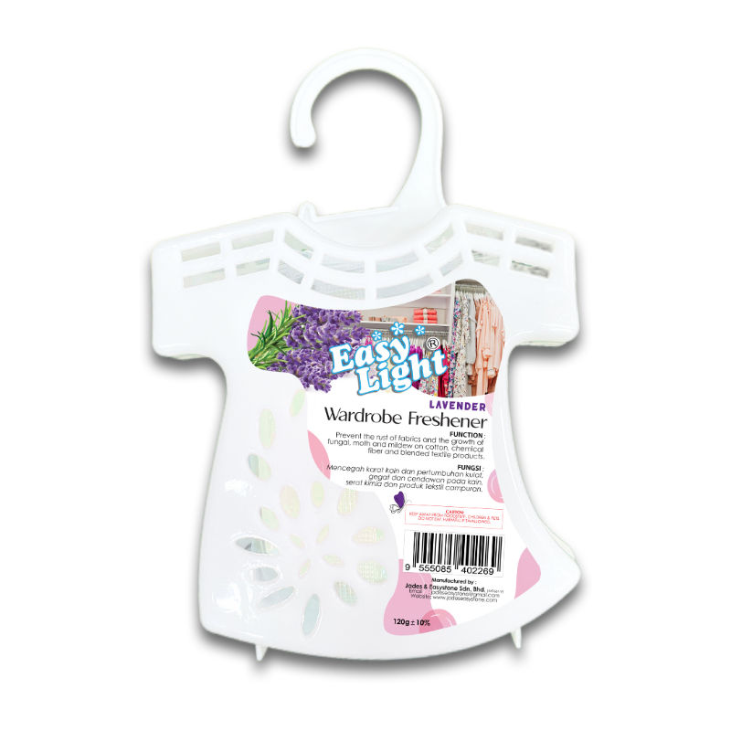 Easylight Wardrobe Freshener 120gm - Lavender (Mothballs / Ubat Gegat)