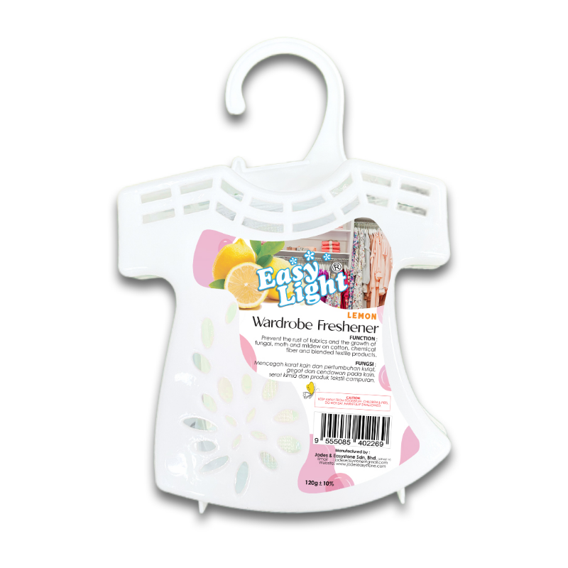 Easylight Wardrobe Freshener 120gm - Lemon (Mothballs / Ubat Gegat)