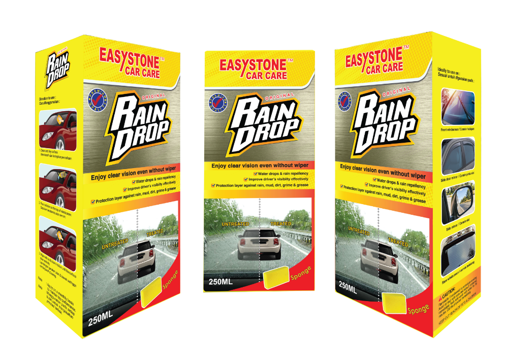 Easystone Rain Drop 250ml (Car Care, Windscreen, Water Repellent)