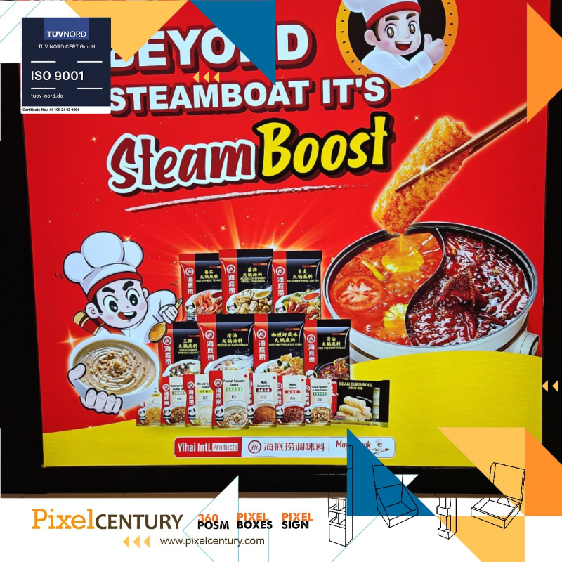 Fabric Printing with LED Light / Print / retails shop / branding / light box