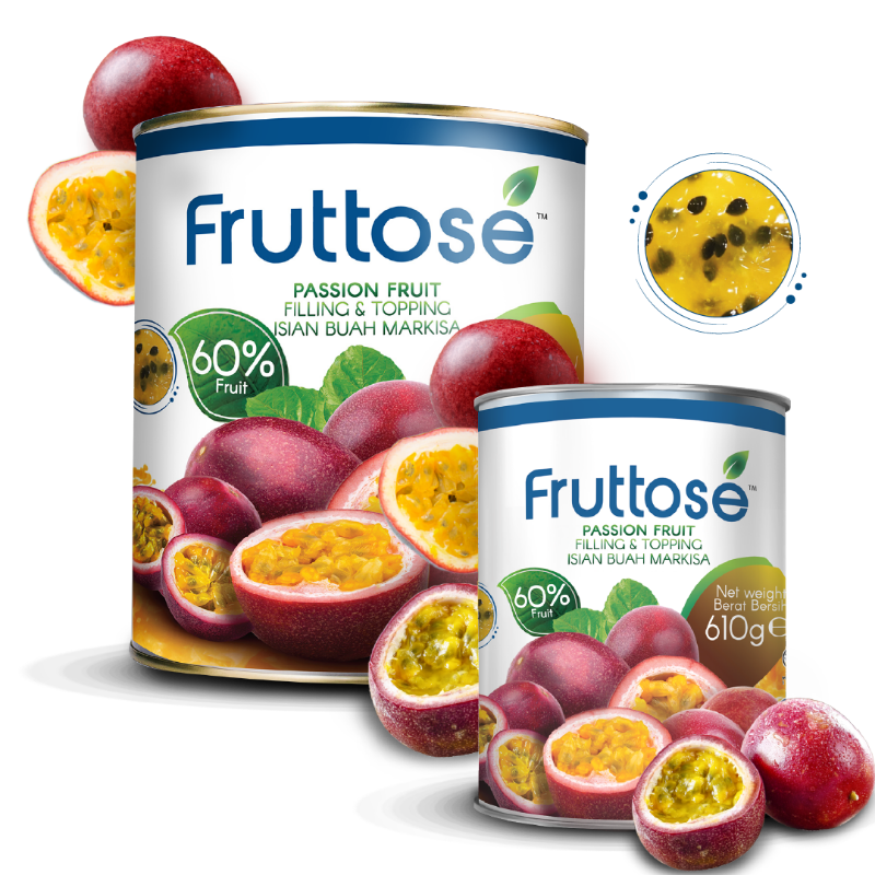 Fruttose Passion Fruit Filling & Topping 60%