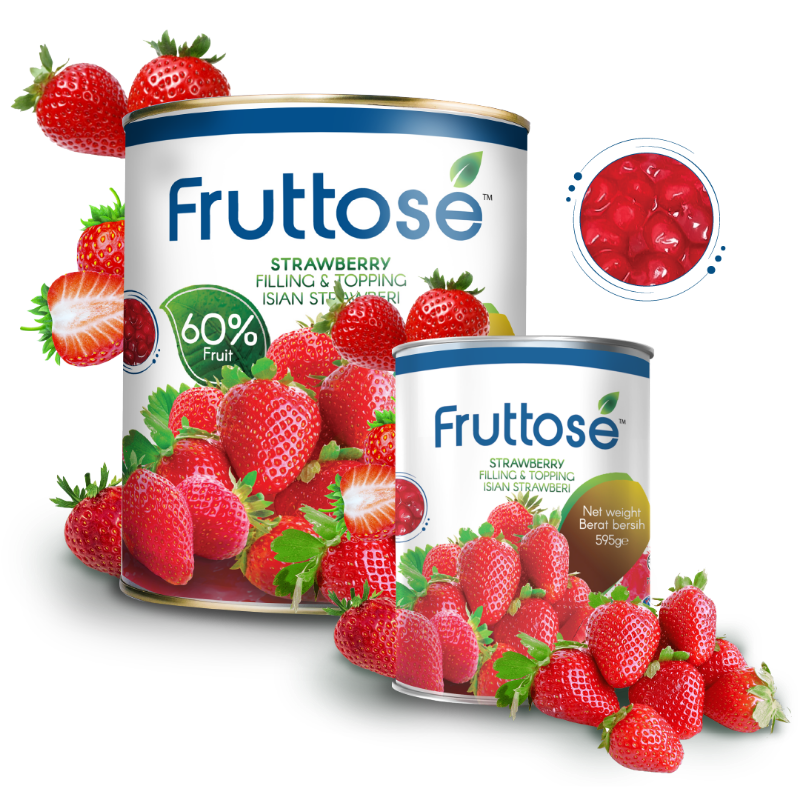 Fruttose Strawberry Filling & Topping 60%, Selangor, Malaysia - La Fruta  Food Industries l Fruit Filling Supplier in Selangor Malaysia