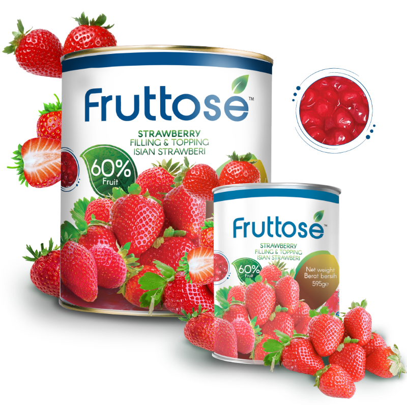 Fruttose Strawberry Filling & Topping 60%
