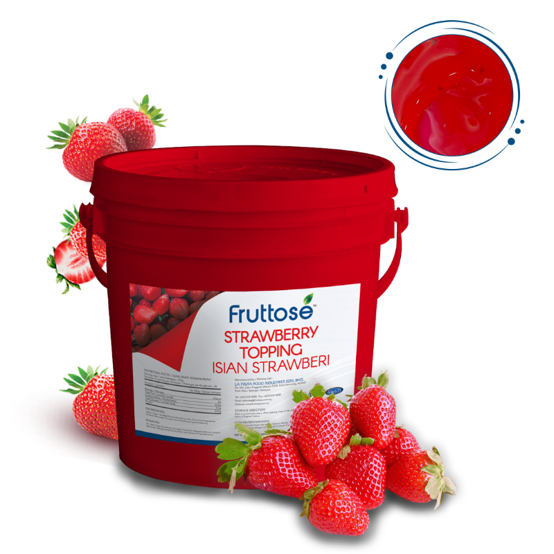 Fruttose Strawberry Topping (6.5KG)