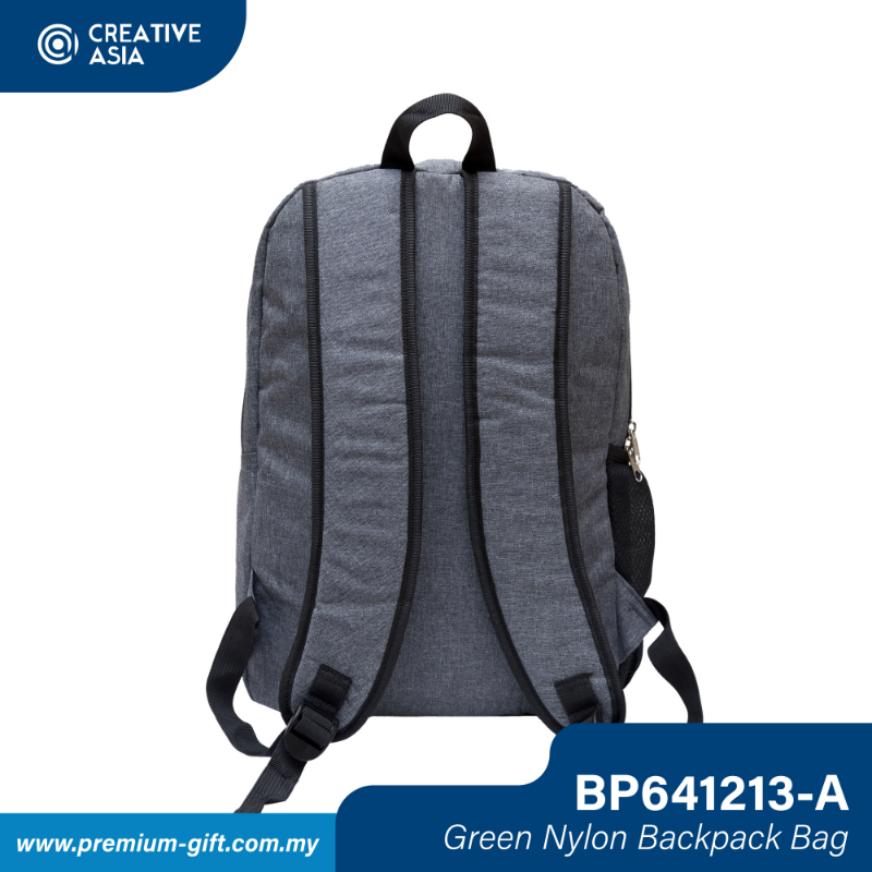 Green Nylon Basic Backpack Bag BP641213-A
