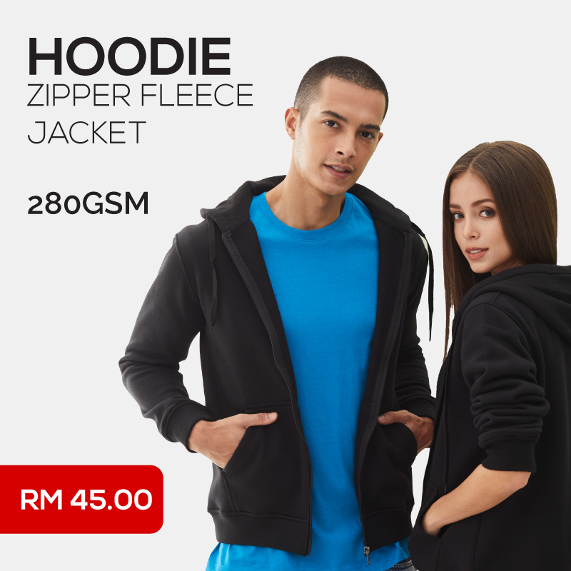Hoodie Zipper Fleece Jacket