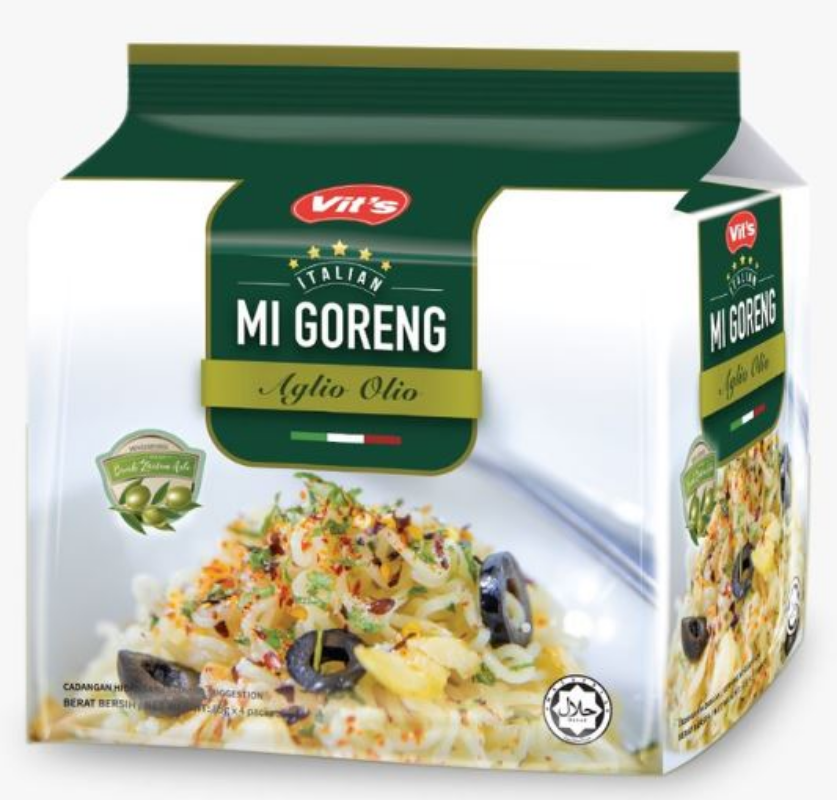 Italian Mi Goreng Dry Instant Noodles Aglio Olio
