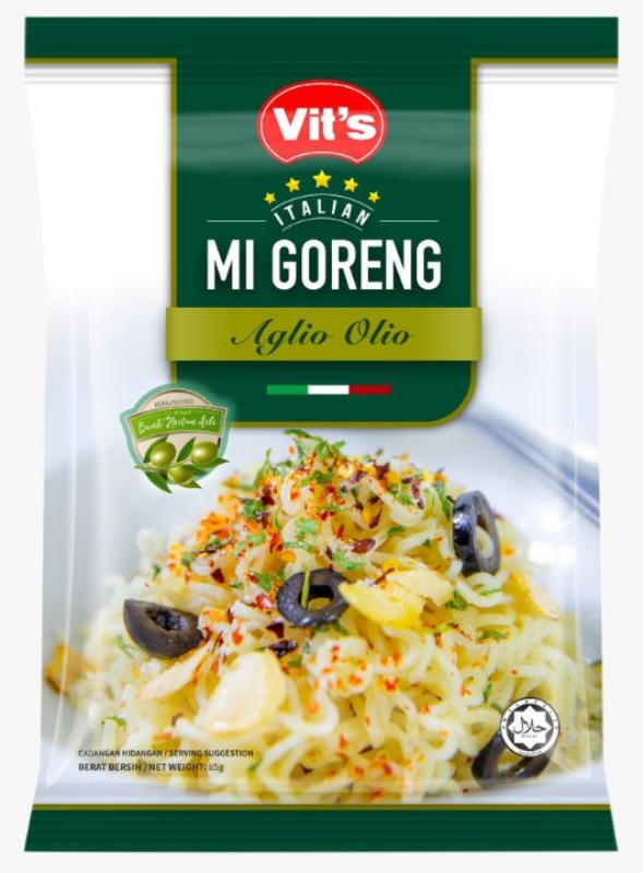 Italian Mi Goreng Dry Instant Noodles Aglio Olio