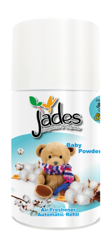 Jades Automatic Spray Refill 300ml - Baby Powder (Air Freshener Room, Washroom)