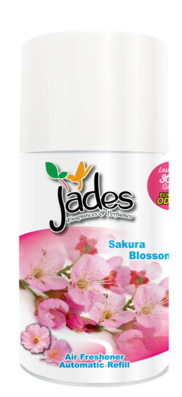 Jades Automatic Spray Refill 300ml - Sakura Blossom (Air Freshener Room, Washroom)