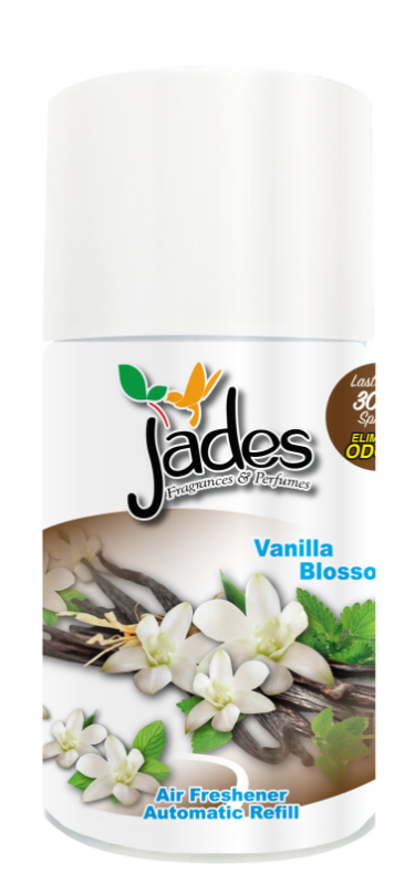 Jades Automatic Spray Refill 300ml - Vanilla Blossom (Air Freshener Room, Washroom)