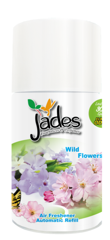 Jades Automatic Spray Refill 300ml - Wild Flowers (Air Freshener Room, Washroom)
