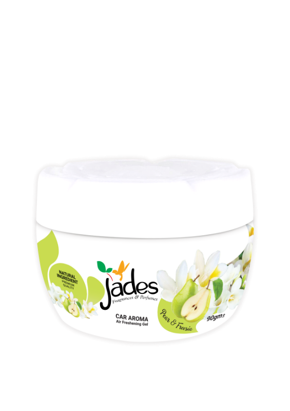 Jades Car Aroma Gel 90gm - Pear & Freesia (Air Freshener Car)