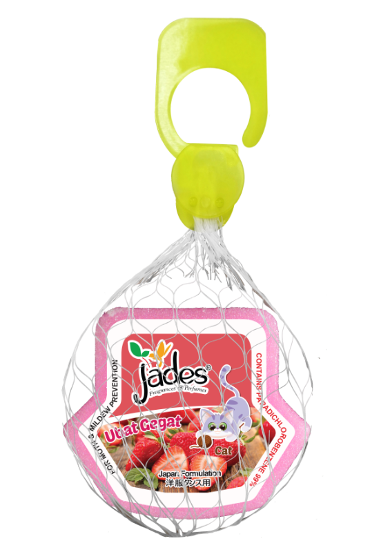 Jades Moth Repellent 115gm - Cat (Red) (Mothballs / Ubat Gegat)