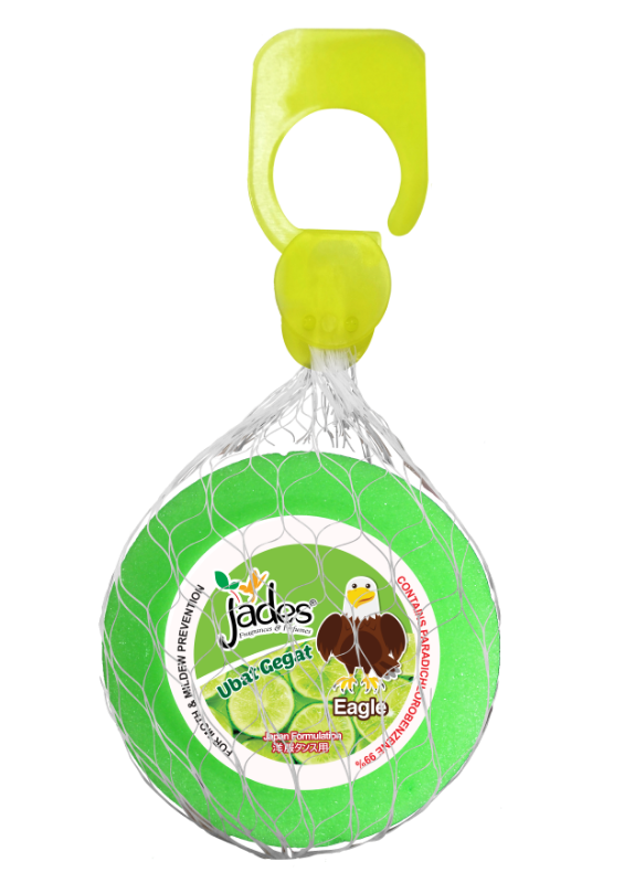 Jades Moth Repellent 115gm - Eagle (Green) (Mothballs / Ubat Gegat)