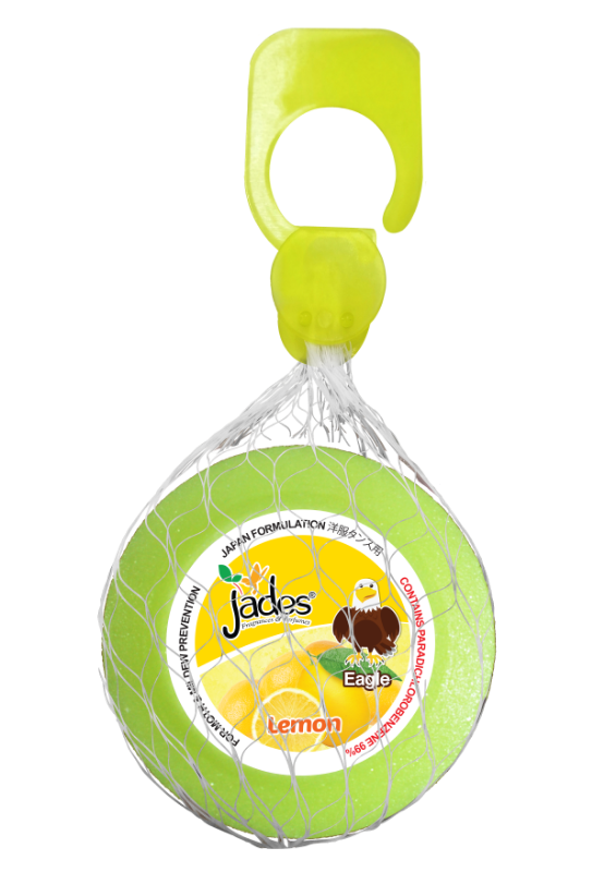 Jades Moth Repellent 115gm - Eagle (Yellow) (Mothballs / Ubat Gegat)
