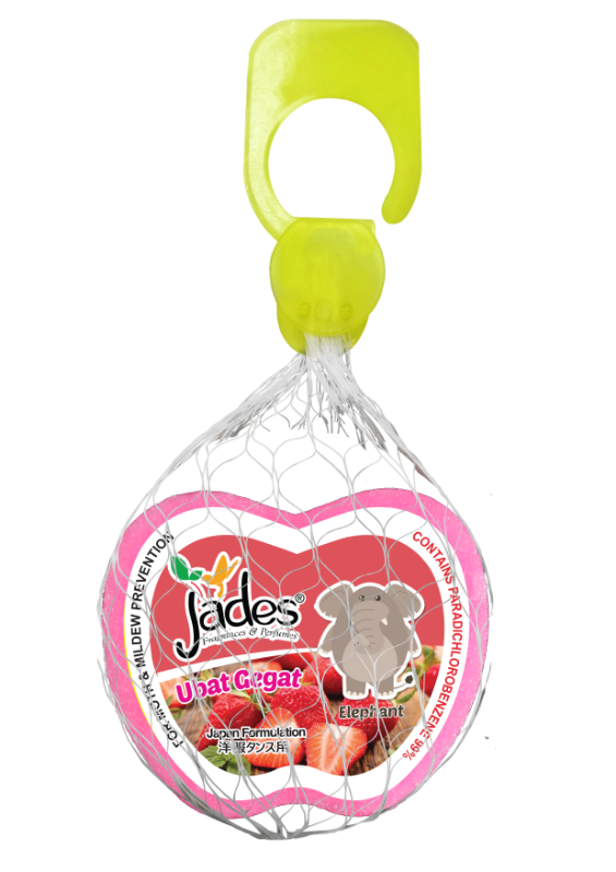 Jades Moth Repellent 115gm - Elephant (Red) (Mothballs / Ubat Gegat)