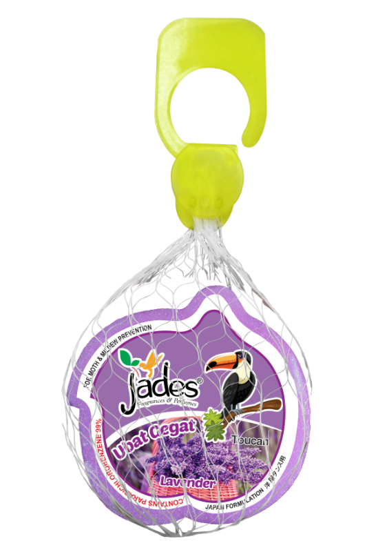 Jades Moth Repellent 115gm - Toucan (Lavender) (Mothballs / Ubat Gegat)